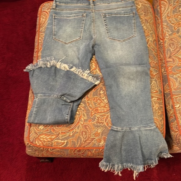 NWOT Blank NYC Cropped Denim Jeans with flare detailing. Vintage Denim!!! - Picture 4 of 5